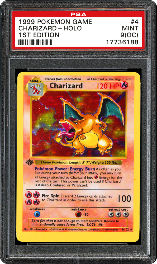 1st edition charizard pokemon card