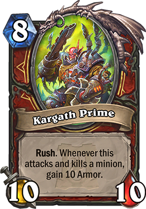 Kargath Blade Prime Heartstone Ashes of Outland Demon Hunter Class New Cards and Single Player Campaign