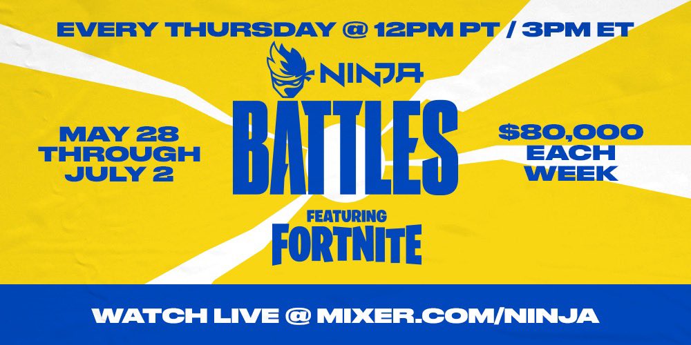 Ninja Battles Ft Fortnite Schedule Format Prize Pool Rules How To Watch