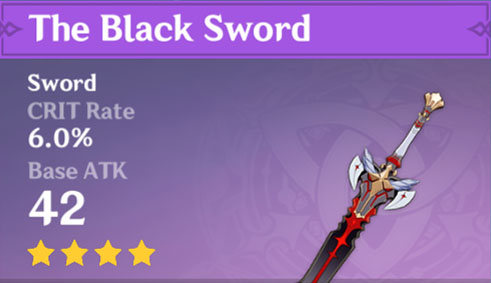 Genshin Impact Black Sword 