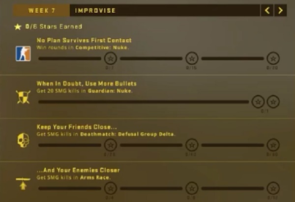 CS:GO Operation Broken Fang Week 7 missions star rewards how to complete