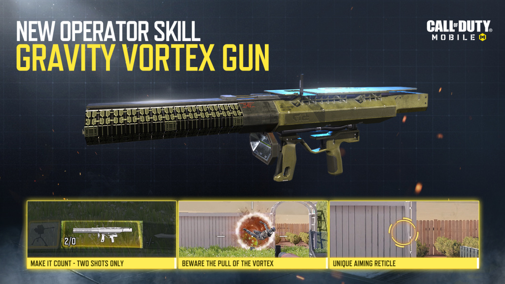 COD Mobile Season One new operator skill gravity vortex gun