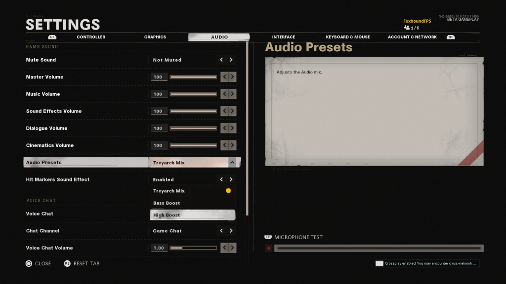 What audio preset is best in Call of Duty Black Ops Cold War High boost, Black Ops Cold War audio issues, how to fix sound in Black Ops Cold War, how to fix audio in black ops cold war