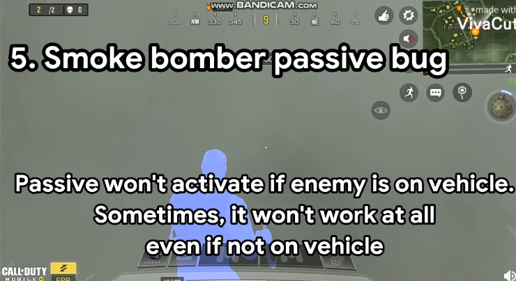 cod mobile smoker bomber passive bug