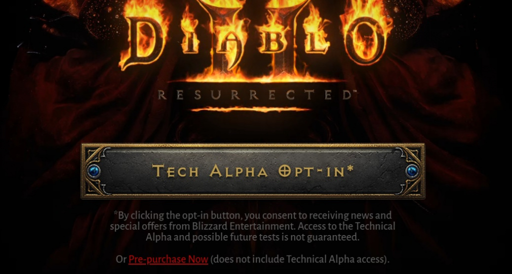 Diablo 2 resurrected technical alpha plans how to sign up opt in