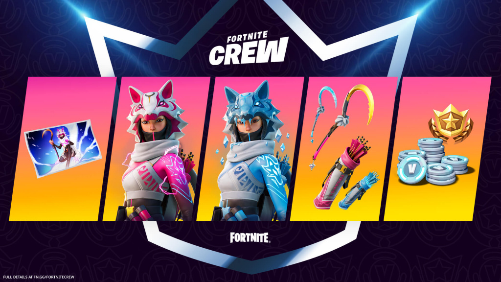 Fortnite Crew February 2021 pack vi outfit cosmetics price release date time