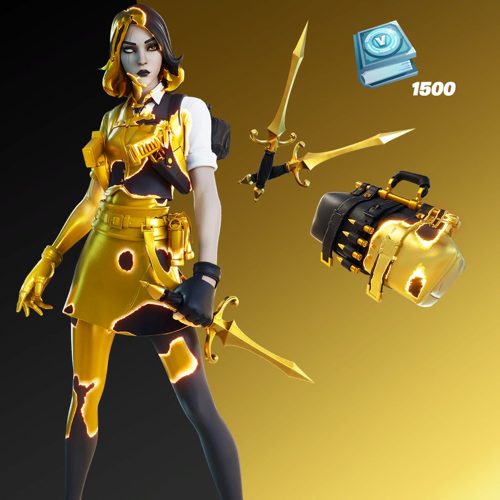 Fortnite Golden Touch Bundle release date price female midas marigold outfit