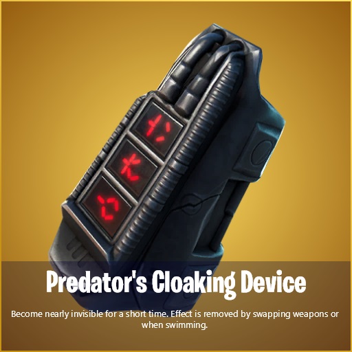 Fortnite Predator's Cloaking Device: How to get new Mythic Item | GINX