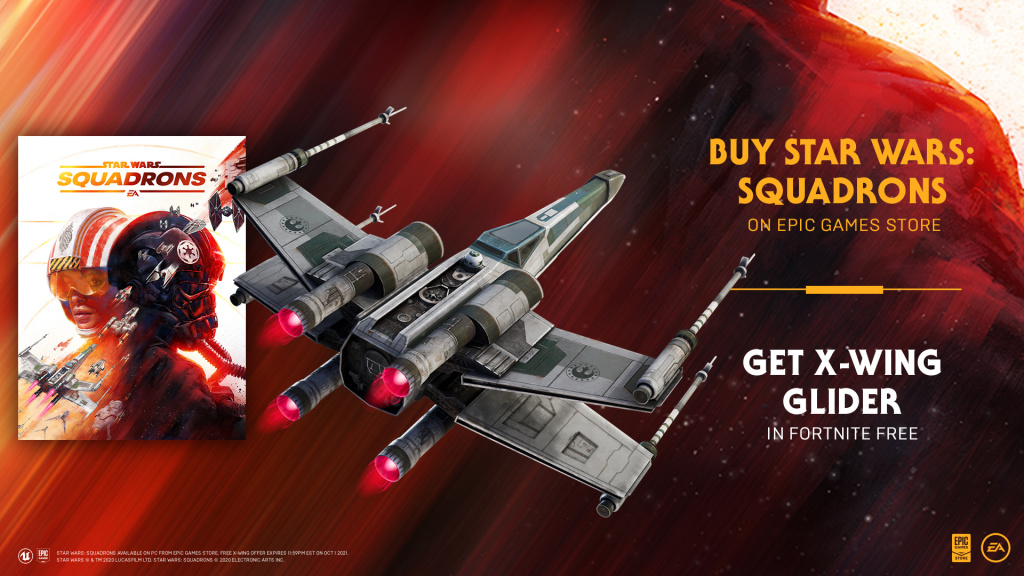 Fortnite Vanguard X-Wing Glider for free how to get