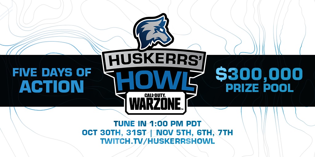 Huskerrs Howl Warzone schedule format how to watch