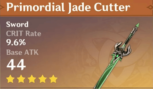 Genshin Impact Promordial Jade Cutter