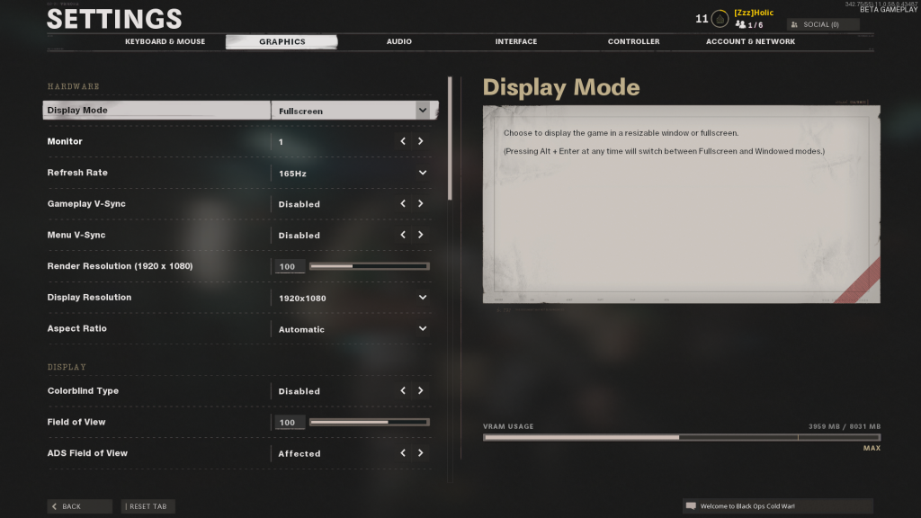 The Best Graphics Settings For Black Ops Cold War On Pc Ginx Esports Tv