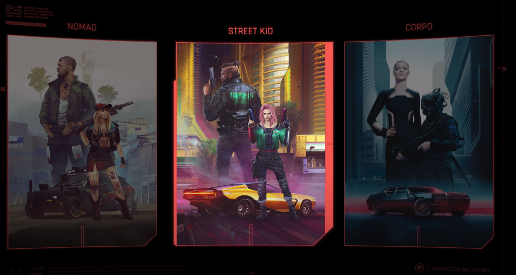 Cyberpunk 2077 Lifepaths Street Kid Nomad And Corpo What Is Your Story Ginx Esports Tv