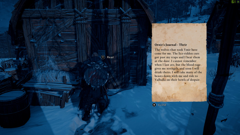 Assassin's Creed Valhalla Deserted Chalet chest key location GINX