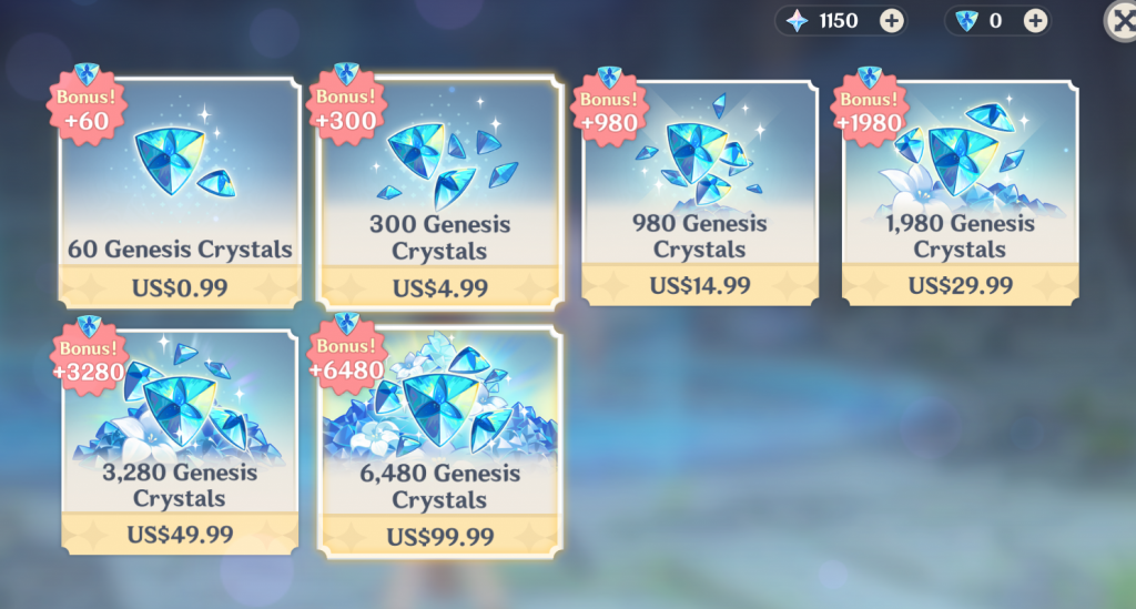 how do you get Genesis Crystals