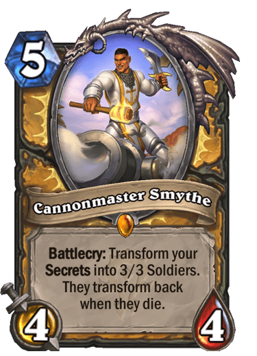Cannonmaster Smythe new paladin legendary