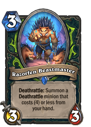 Razorfen Beastmaster new demon hunter cards