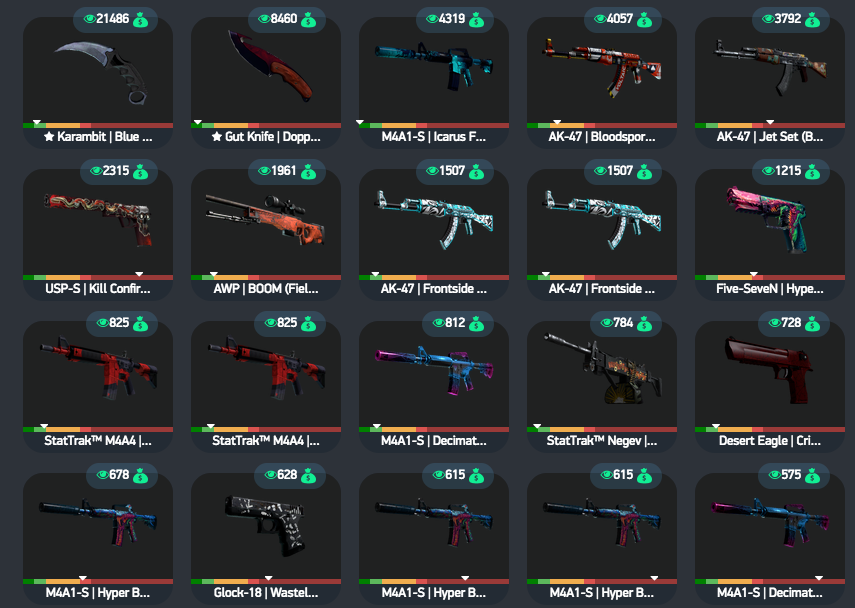 csgo skins price