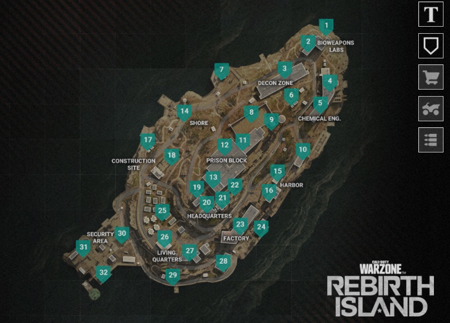 Warzone Rebirth Island guide best drop locations