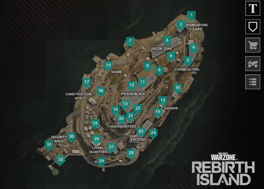 Warzone Rebirth Island: Five best drop locations and spawn guide | GINX ...
