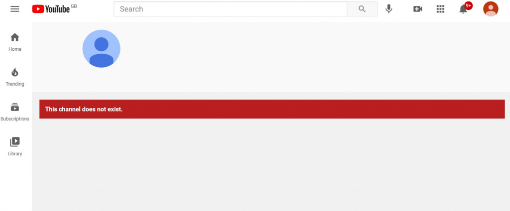 Sliker YouTube deleted gone