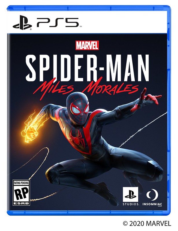 Spiderman Miles Morales box art PS5