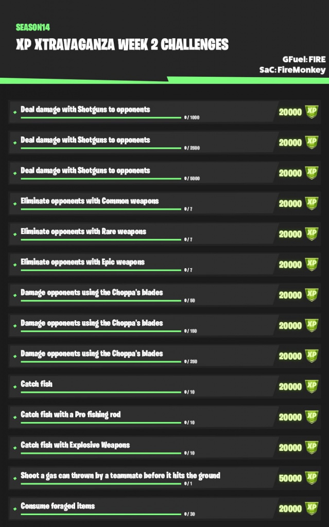 Fortnite Challenge Exp Redeem Fortnite Codes Redeem Fortnite Codes