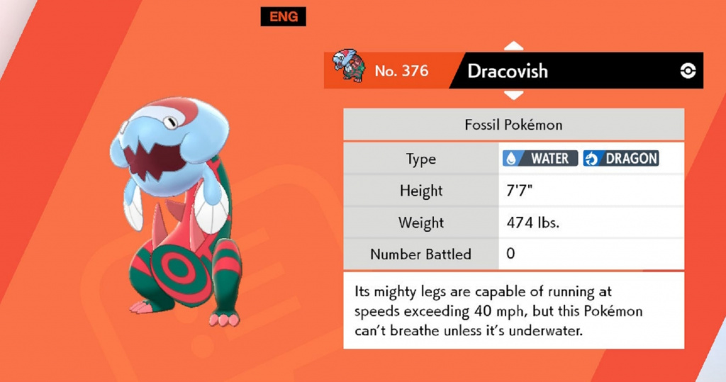 Dracovish Pokemon