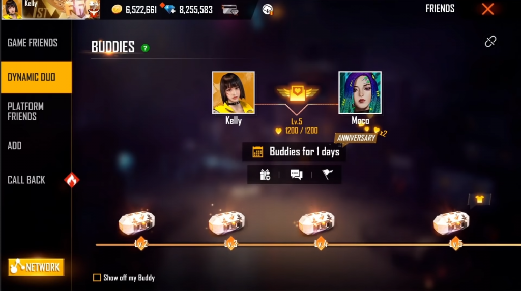 Free Fire Project Cobra Dynamic duos