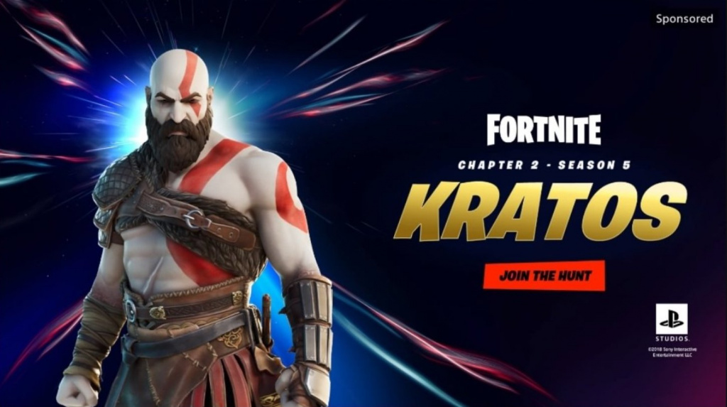 kratos en fortnite