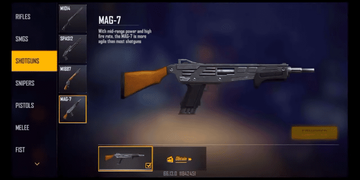 mag-7 free fire