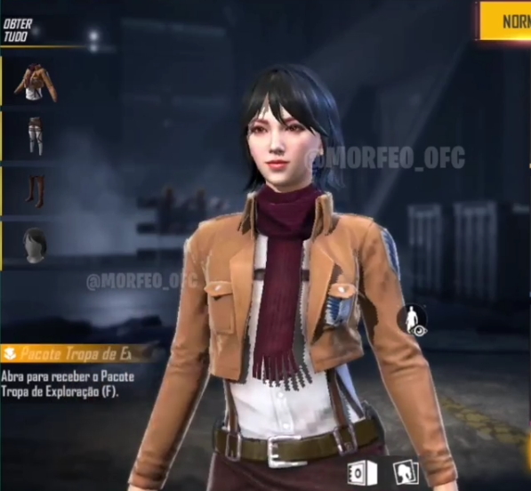 attack on titan free fire skins