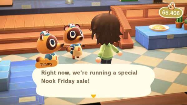animal crossing new horizons black friday theme event nook friday
