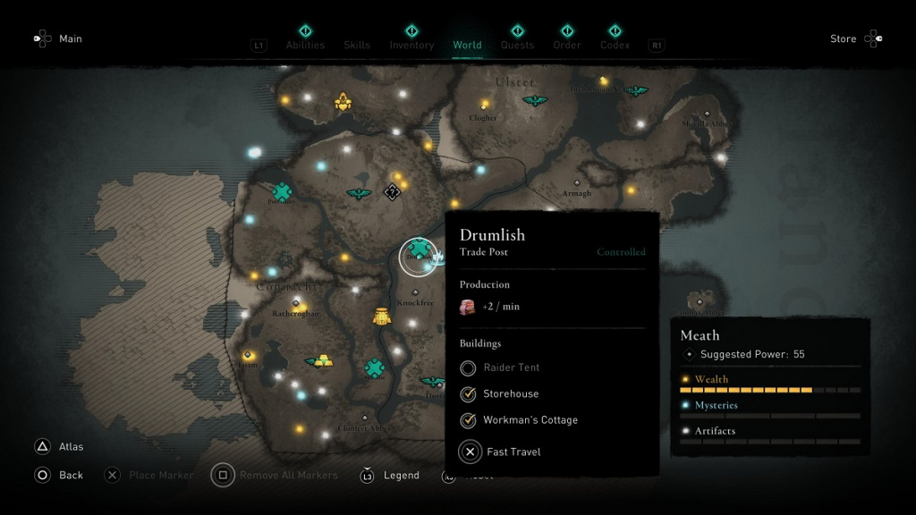 Assassin's Creed Valhalla: Wrath of the Druids: All trade post locations