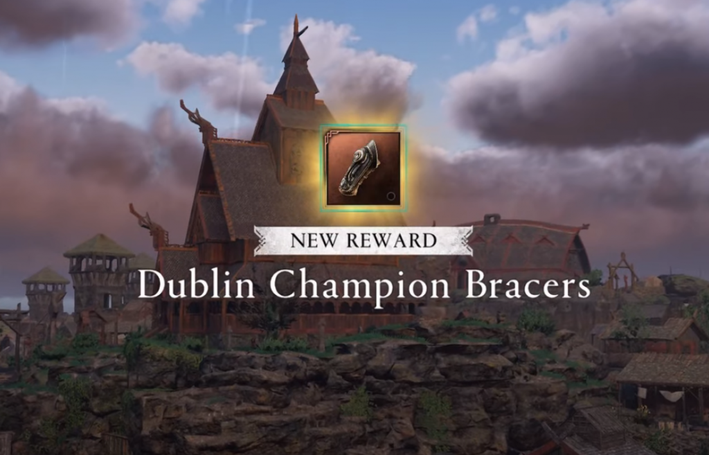 How to get Dublin Champion armour set in AC Valhalla Wrath of the Druids bracers
