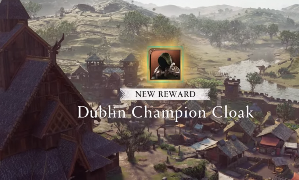 How to get Dublin Champion armour set in AC Valhalla Wrath of the Druids cloak