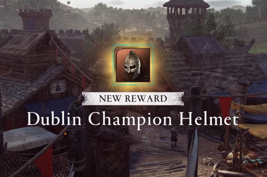 How to get Dublin Champion armour set in AC Valhalla Wrath of the Druids helmet