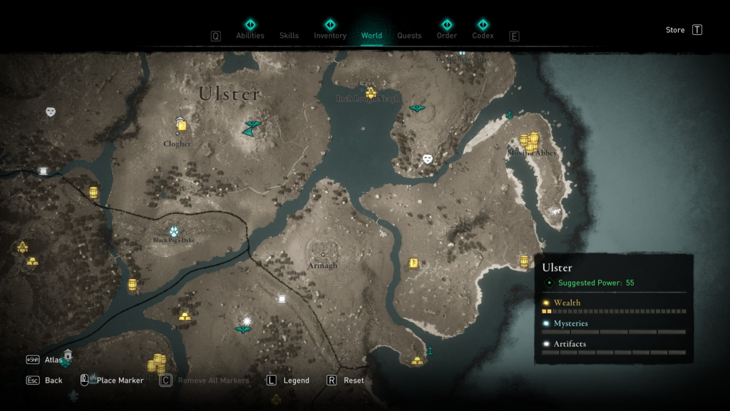 AC Valhalla Wrath of the Druids Ireland map guide All regions