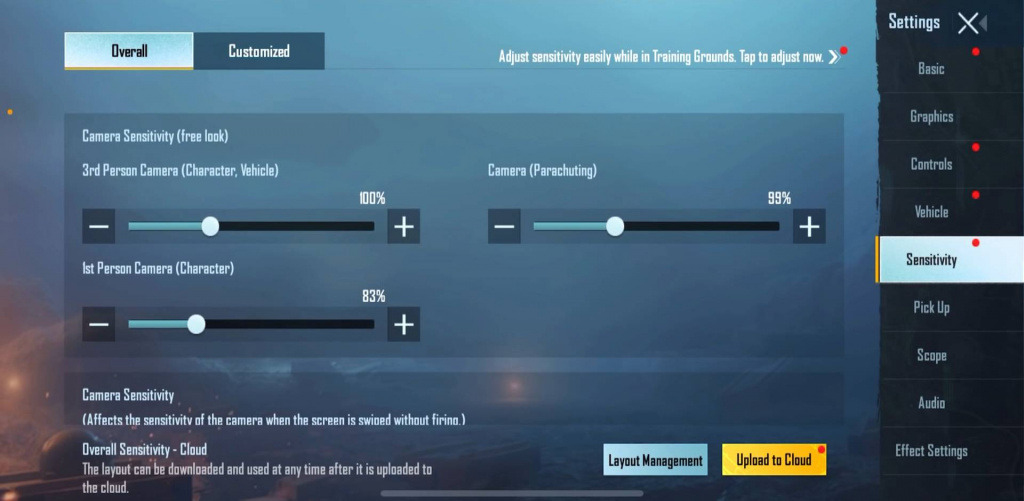 Best Battlegrounds Mobile India BGMI sensitivity settings