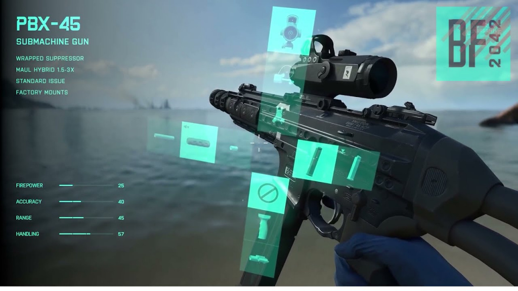 Battlefield 2042 Best PBX-45 Loadout Cross Menu