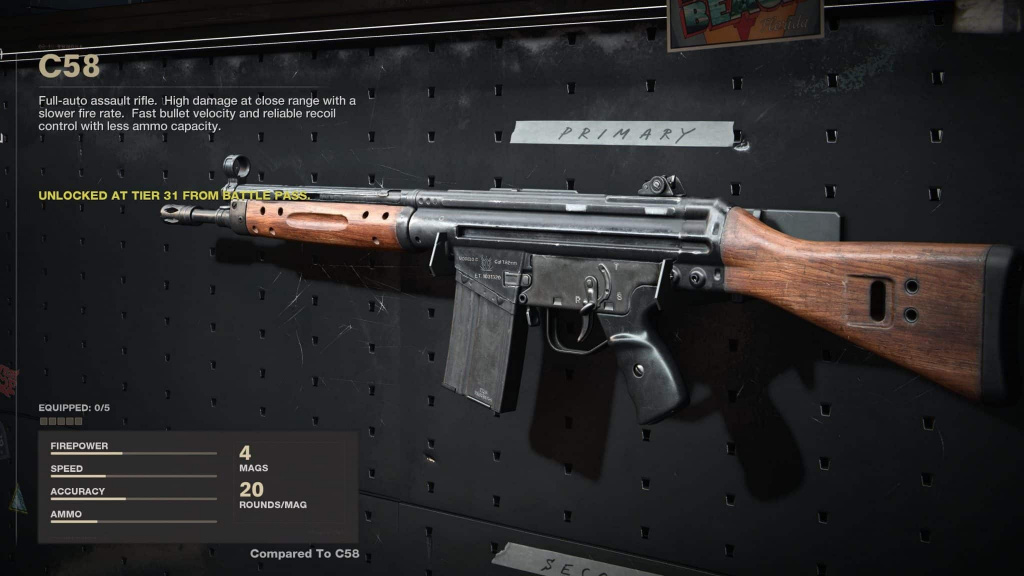 season 5 warzone c58 no recoil loadout class setup
