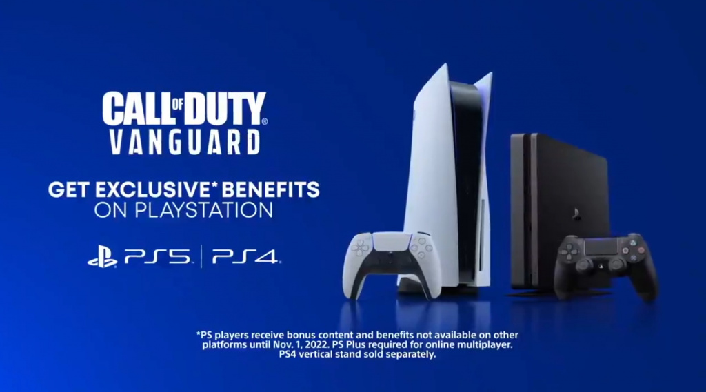 COD Vanguard playstation exclusive rewards PS4 PS5 PlayStation Plus combat packs XP boosts battle pass tier skips