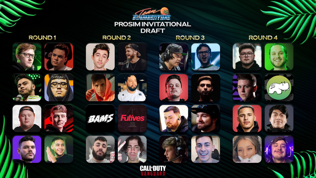 COD Vanguard TST Prosim Invitational how to watch stream schedule format teams players.