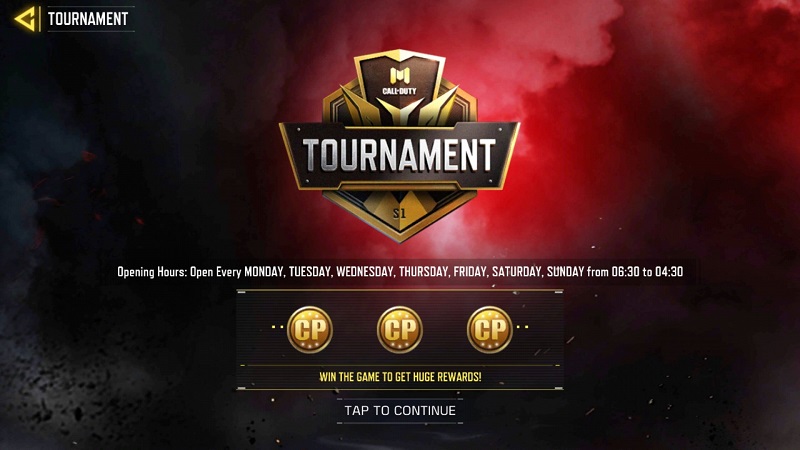 COD Mobile Tournament mode release date times rewards free CP leaderboard how it works UI details gameplay