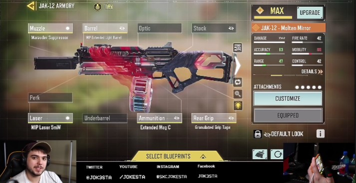COD Mobile Season 2 JAK-12 Molten Mirror