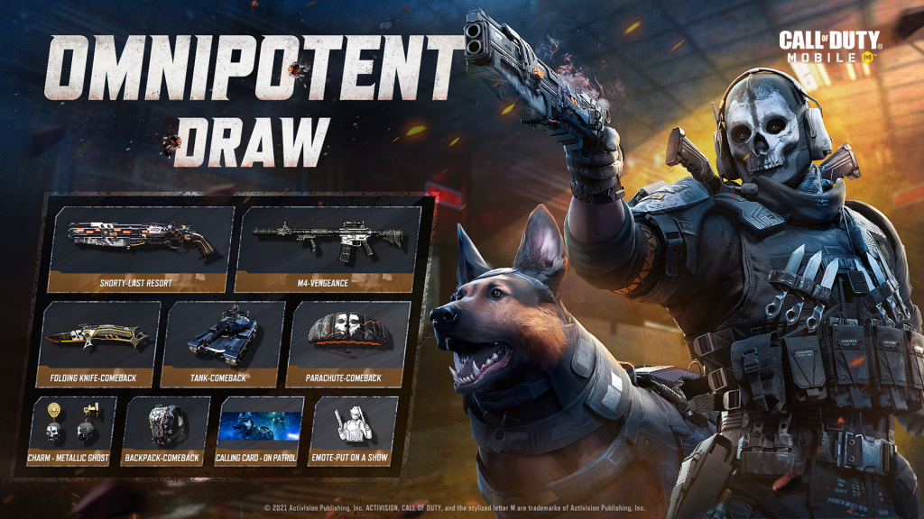 COD Mobile Omnipotent lucky draw ghost retribution shorty last resort rewards how to get
