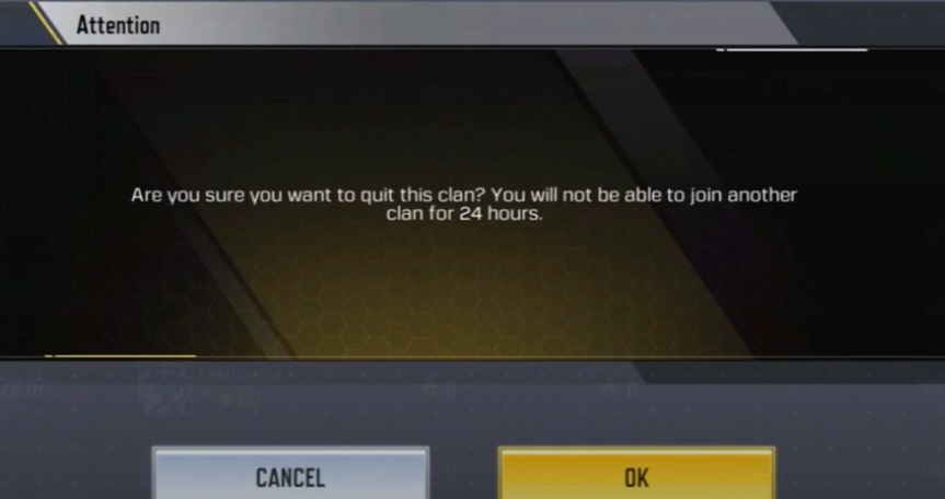 How to leave clan cod mobile quit exit penalty clan wars