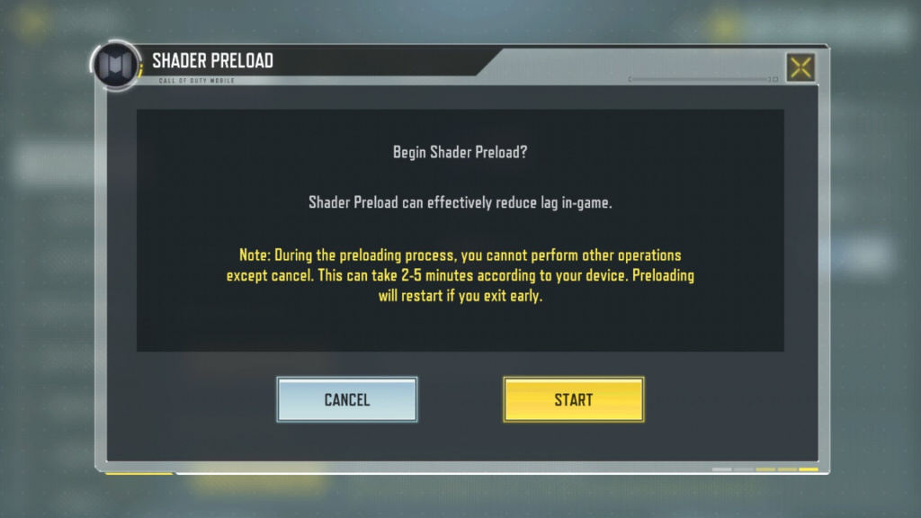 Reduce lag cod mobile new feature season 10 shader preload how to enable