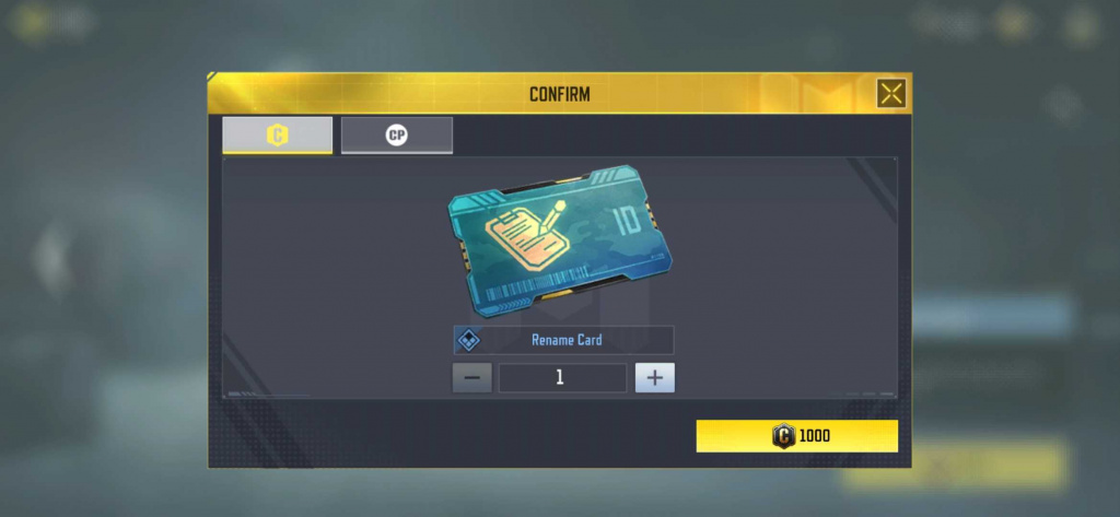 How to get free rename card in COD Mobile