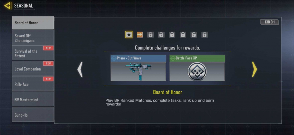 COD Mobile Free Pharo - Cut Wave Board of Honor